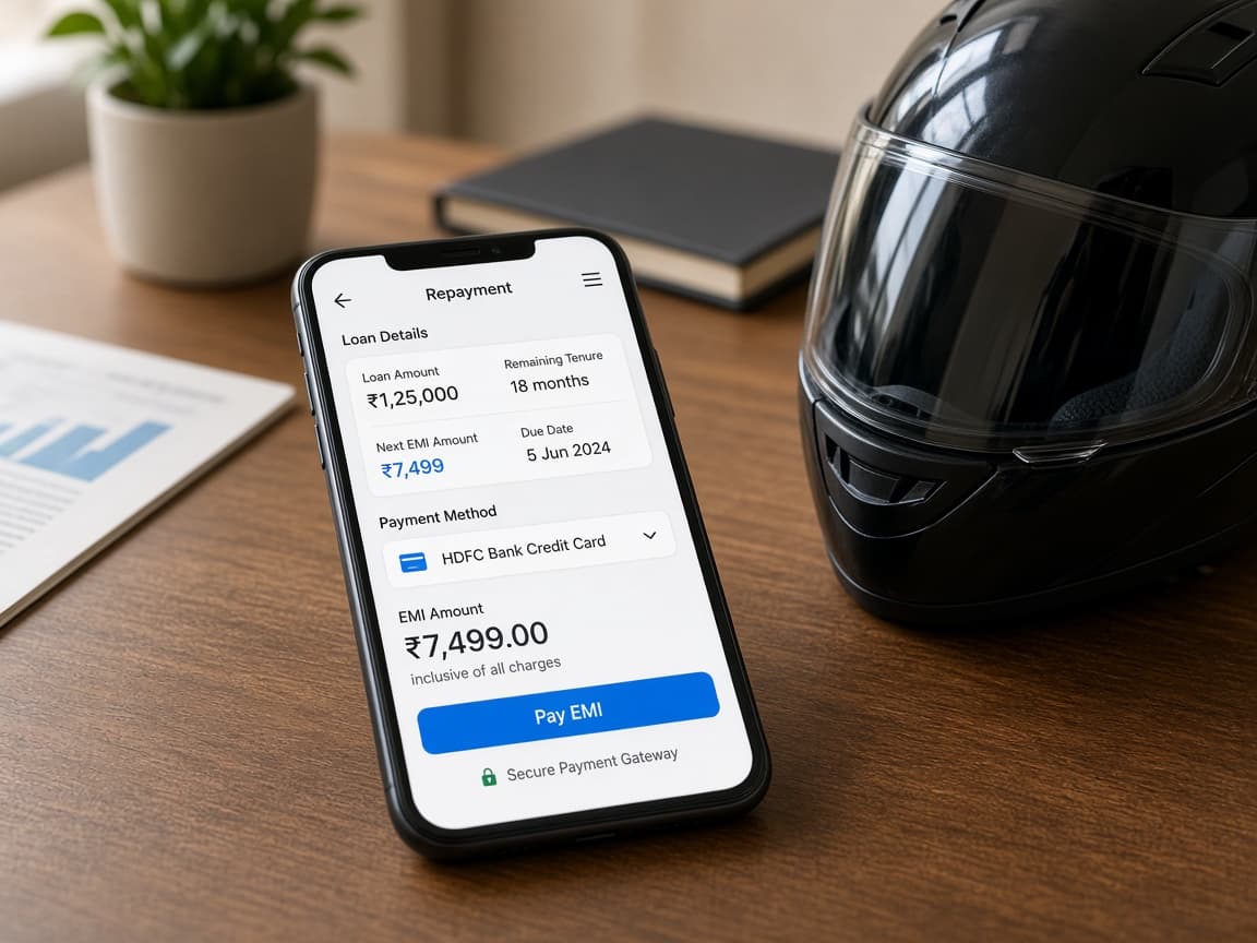 Planning EMI repayment for a two-wheeler loan
